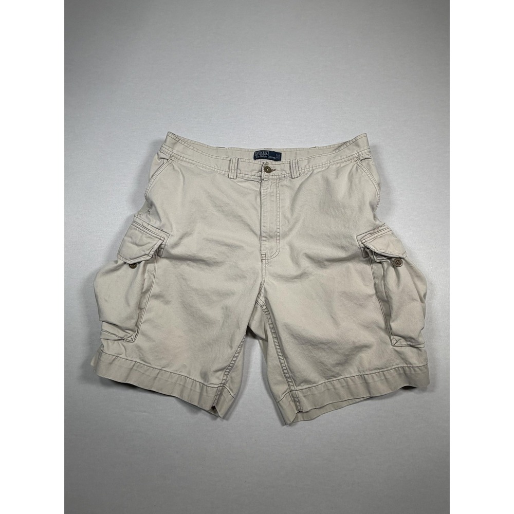 Polo Ralph Lauren Cargo Shorts Mens 38 Beige Polo 67 Chino Pockets Casual